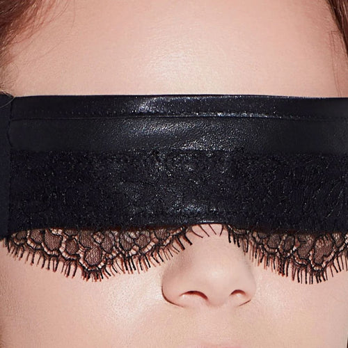 Something Wicked Leather and Lace Eye Mask