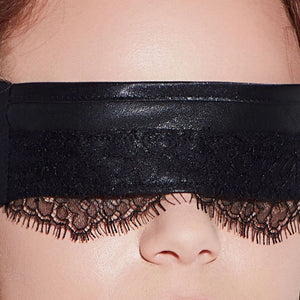 Something Wicked Leather and Lace Eye Mask