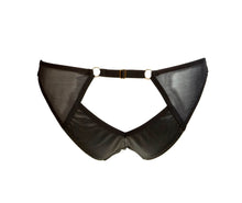Load image into Gallery viewer, Something Wicked Ava Mini Leather Peephole Brief